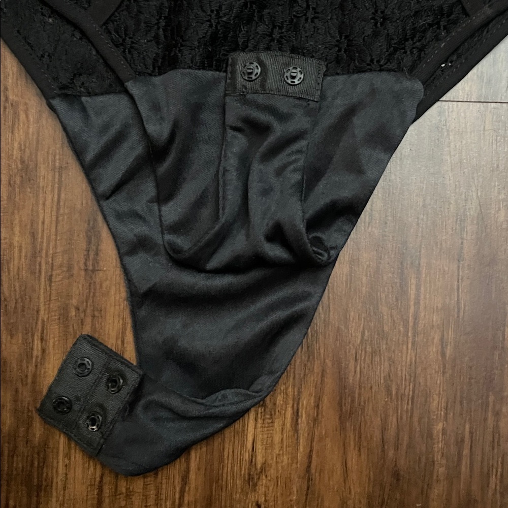 NWT Zara Strappy lace  bodysuit black size M - Picture 10 of 13